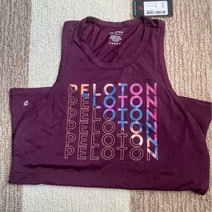 Peloton purple racer workout tank